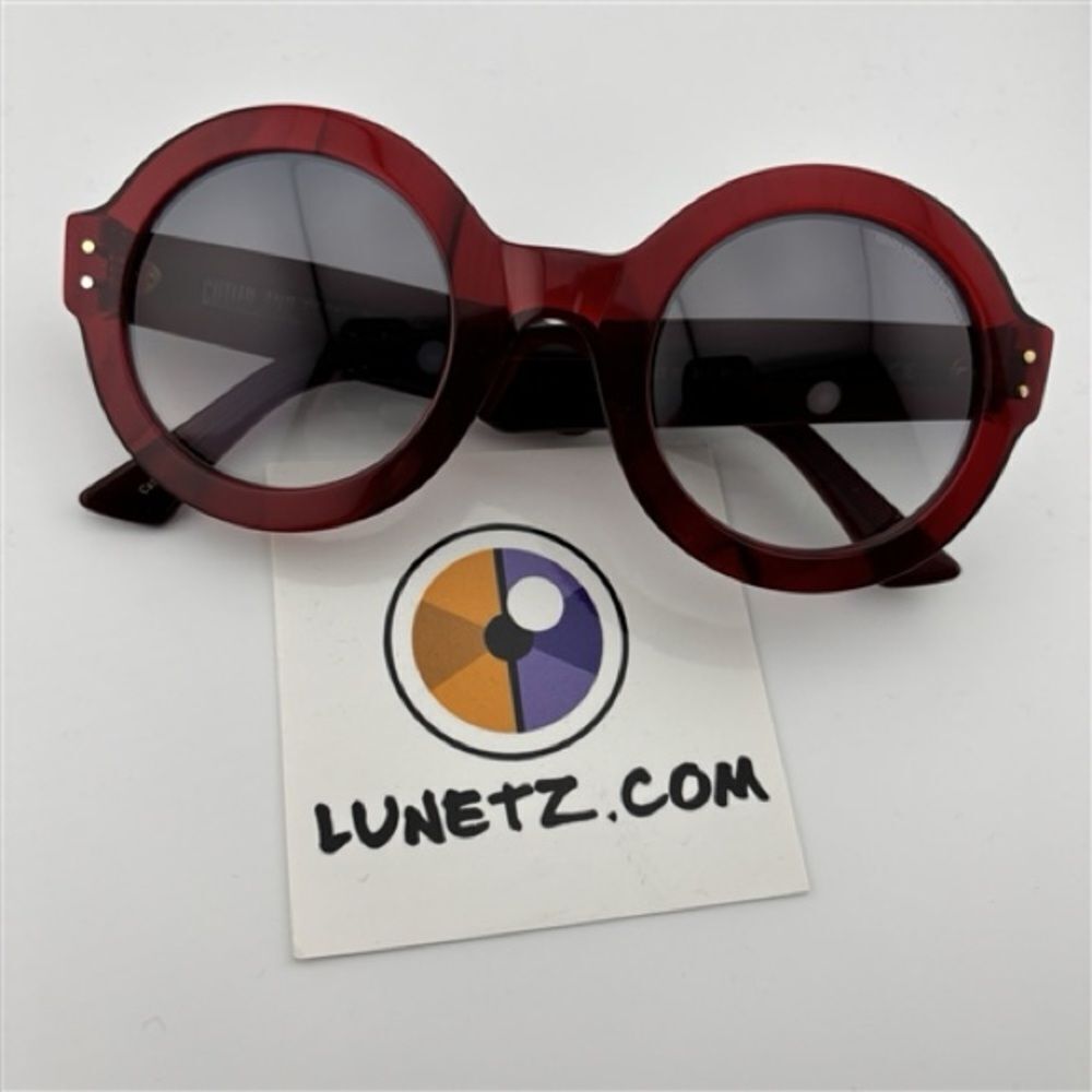 Cutler & Gross 1377 Red Round Sunglasses